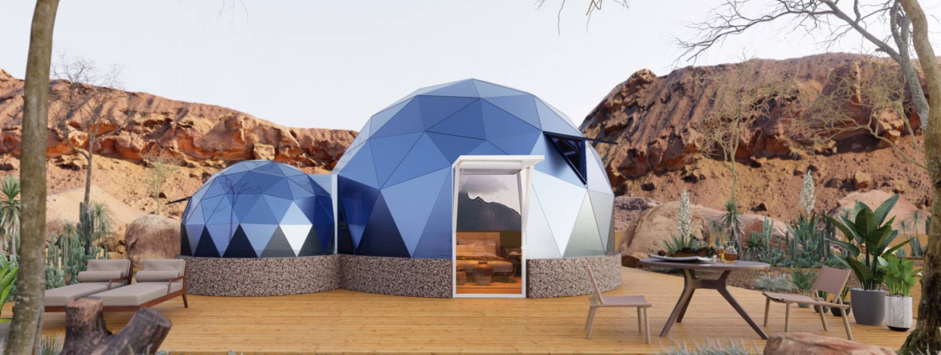 天津球形智能光伏玻璃星空房